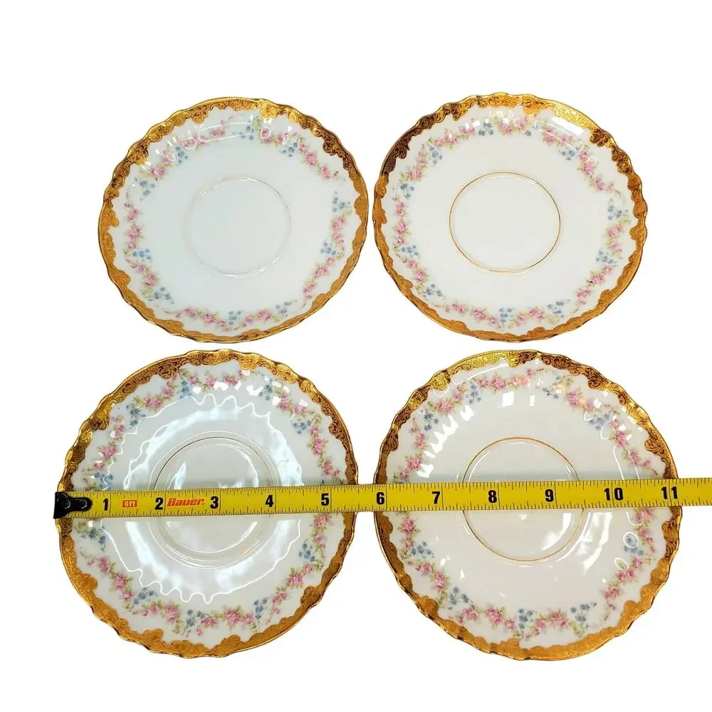 Antique Tiffany & Co NY Theodore Haviland Limoges Porcelain Bouillon Cups Saucer